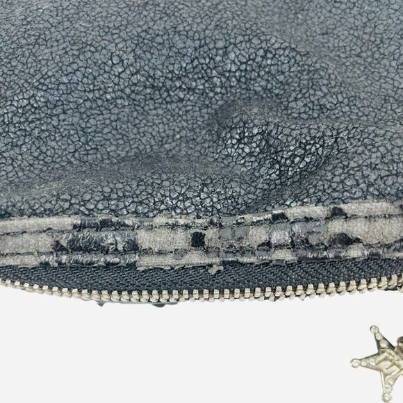 VTG 2000s Black Paris Hilton Chain Strap Mini Bag Purse Charms DISTRESSED WORN - Picture 13 of 16